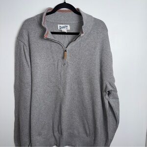 Duluth Trading Co Men's Gray Zip-Up Sweater